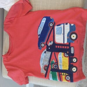 Mini Boden car carrier tee. Size 5-6y